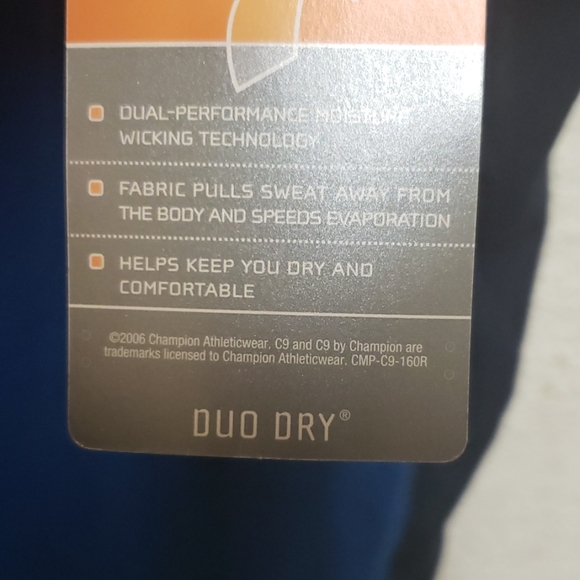 NWT Champion Mens Active Wear Dry Duo Shirt - Picture 3 of 4
